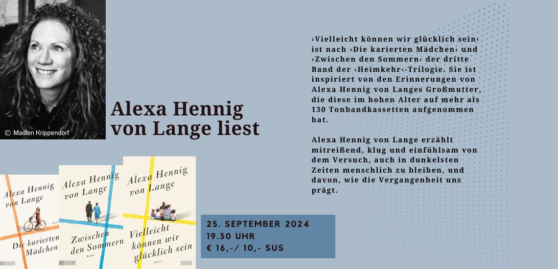 Alexa Hennig von Lange liest