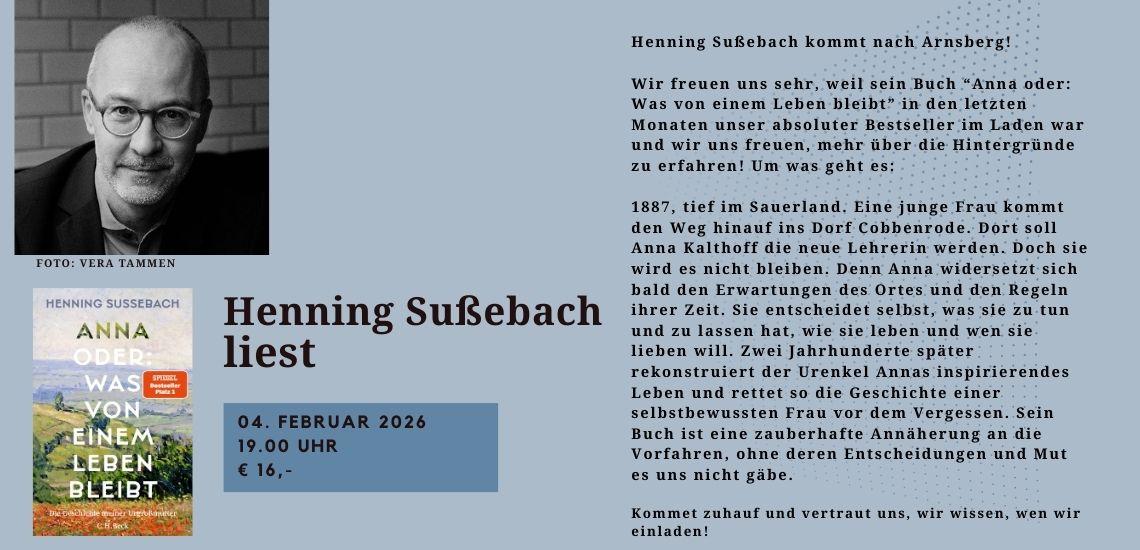Henning Sußebach liest