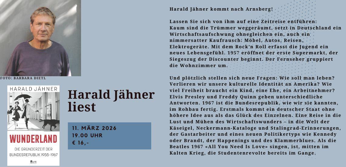 Harald Jähner liest